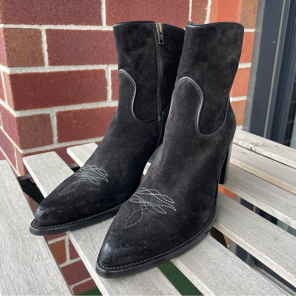 Re/Done Shoes - RE/DONE Leather Western Boots